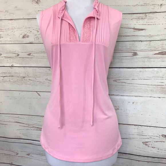 New York & Co. 7th Avenue Lrg Top sleeveless Pink - Picture 1 of 5